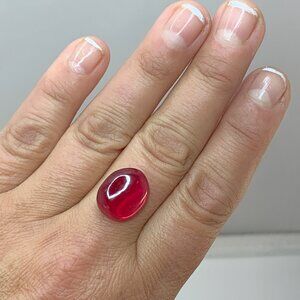 HUGE Victorian Style Pigeon's Blood Ruby